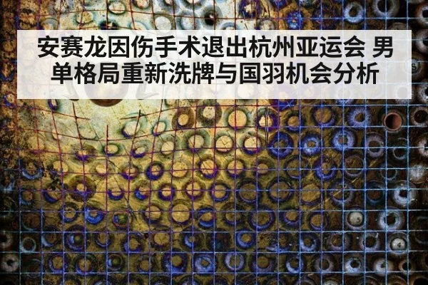 安赛龙因伤手术退出杭州亚运会 男单格局重新洗牌与国羽机会分析